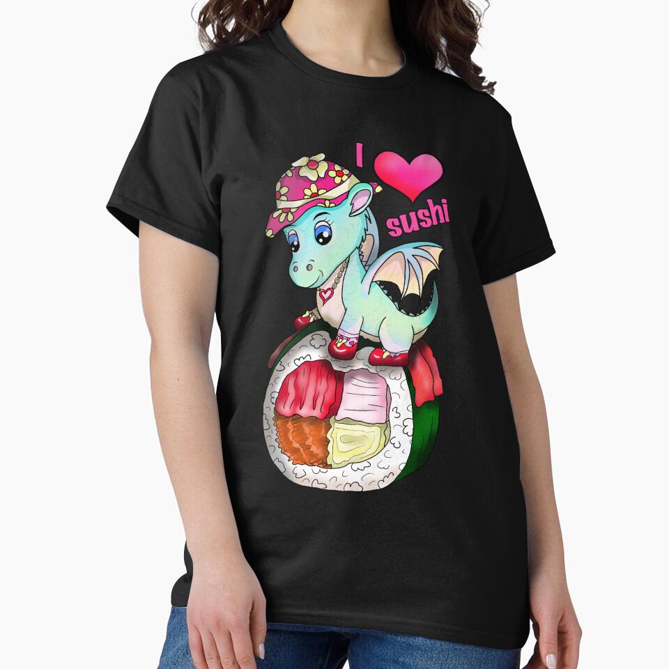kawaii sushi pretty dragon roll by CuisineCat