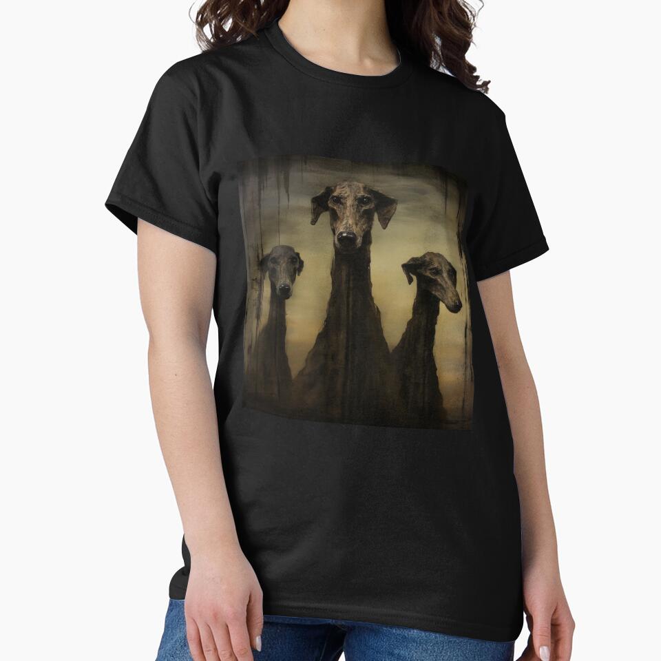 Darkk graphics with a greyhound dogs by Sleek Sketch Studio