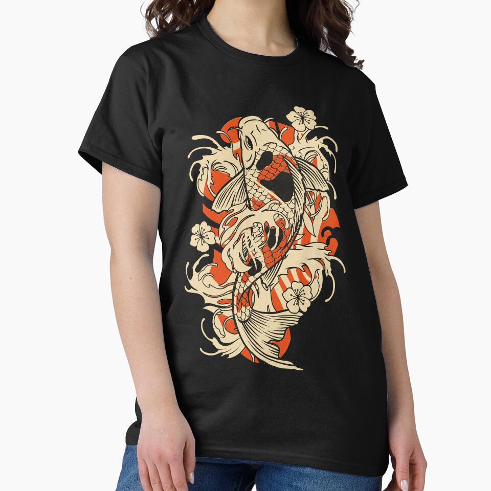 Vintage Red Koi Fish by edwardecho