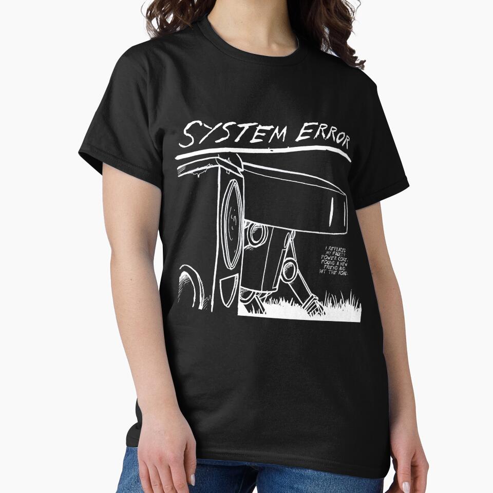 System Error Homage for a black tshirt by SE-Gear