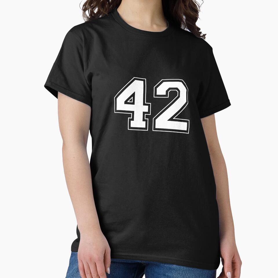 The Ultimate Answer - 42 Minimalist Number Design by Void Script