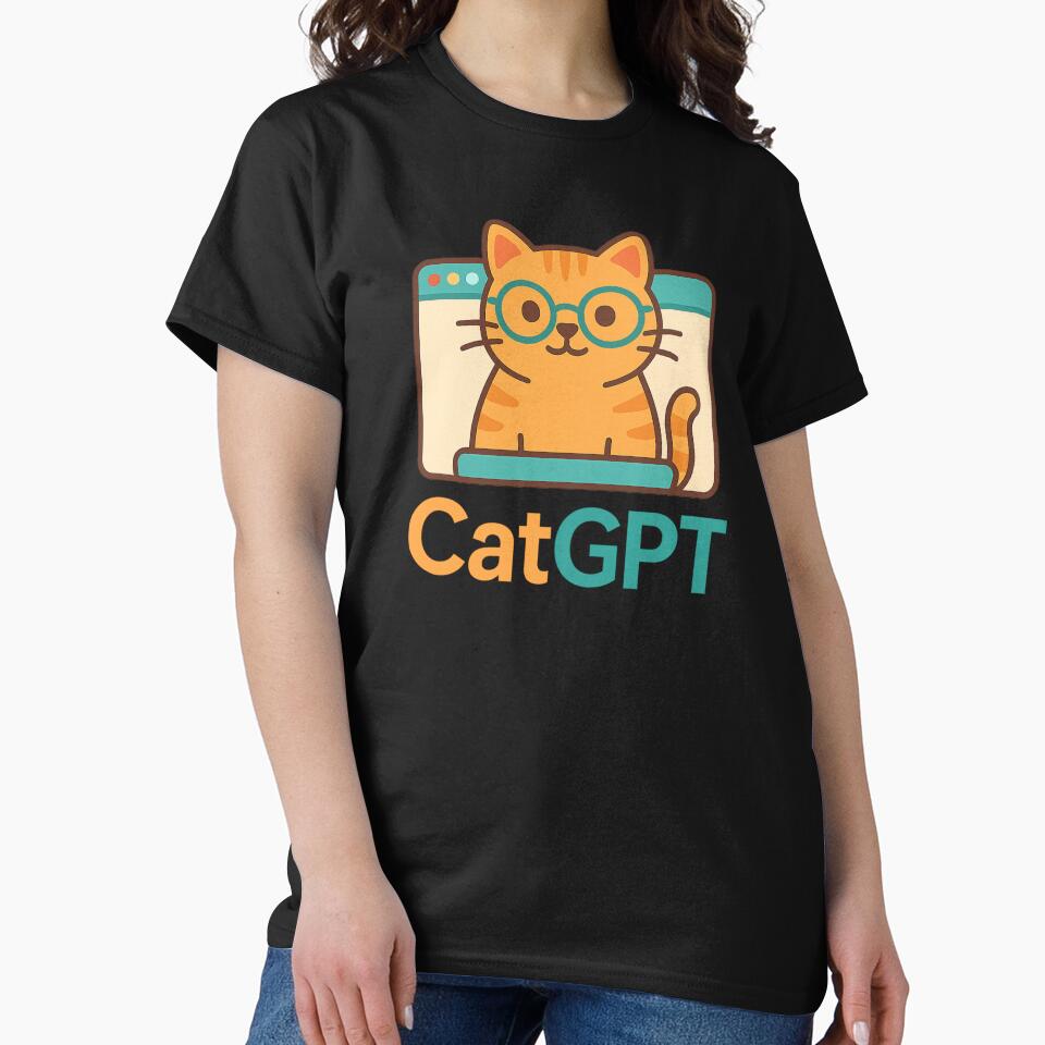 Funny Cat Lover CatGPT Superhero Gift for Cat Dads and Cat Moms by CatPrintCo
