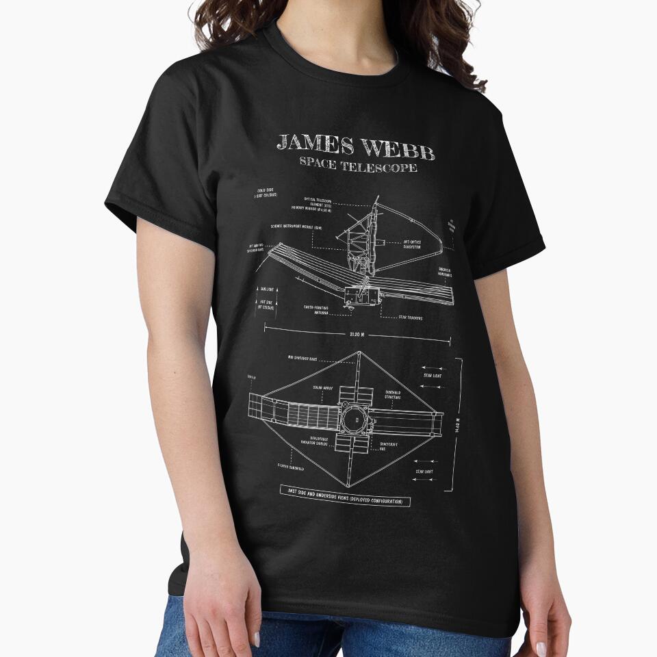 James Webb Space Telescope (White Stencil - No Background) by BGALAXY