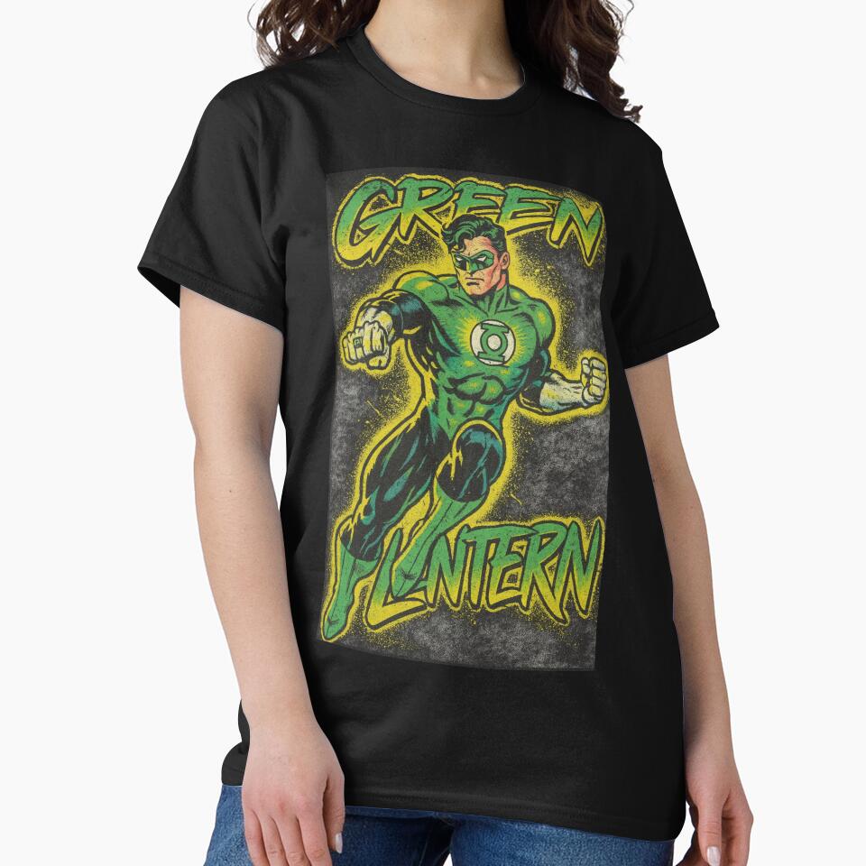 Retro Green Lantern Comic Art – Vintage Superhero Design by Thogan0416