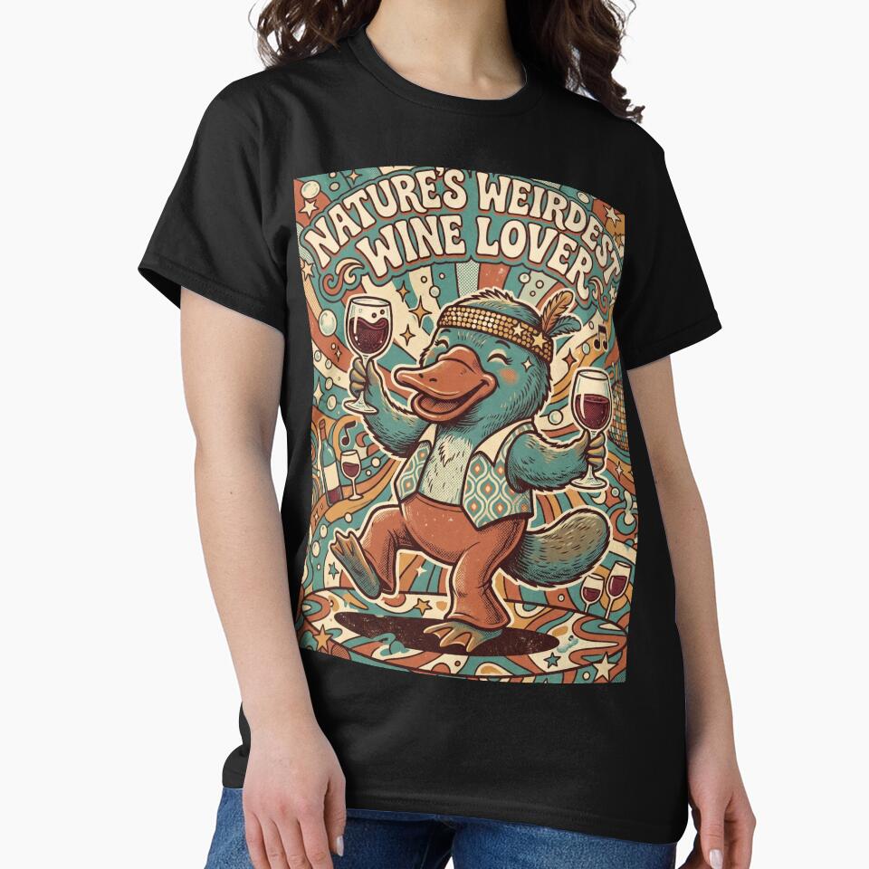 Natures Weirdest Wine Lover Platypus Tee by JaphstarCreatives