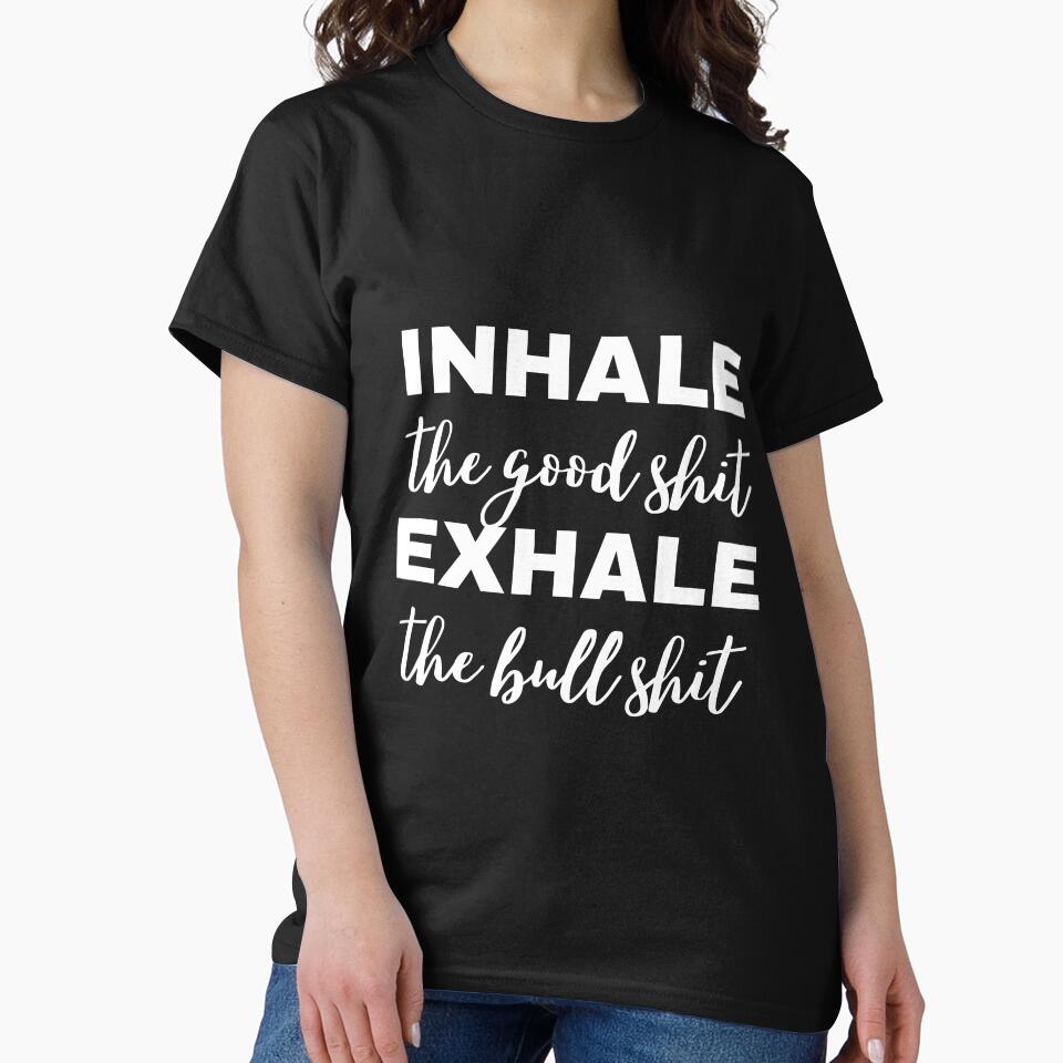 Inhale the good shit exhale the bull shit Top, Yoga Shirt, Yoga, Tank Top, Yoga gift, Yoga lover, Funny Yoga, Yoga design, Yoga workout by May K Studio Design