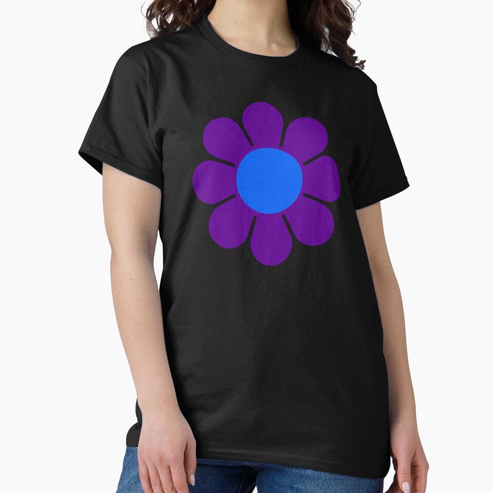 Purple Blue Hippie Flower by hilda74
