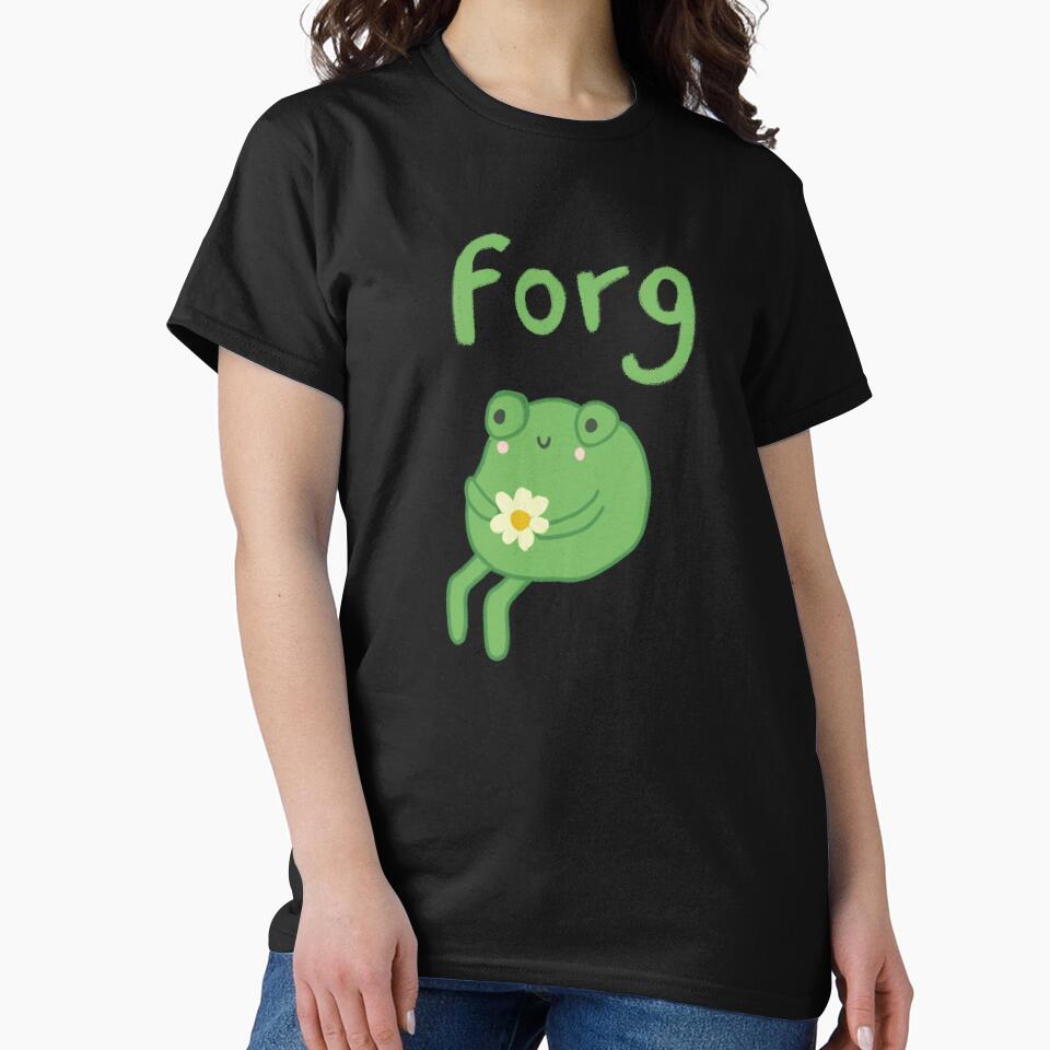 Funny Frog Birthday Cake: Cute Cottagecore Aesthetic with Sad Anime Toad Sitting with Flower by MinistryOfFrogs