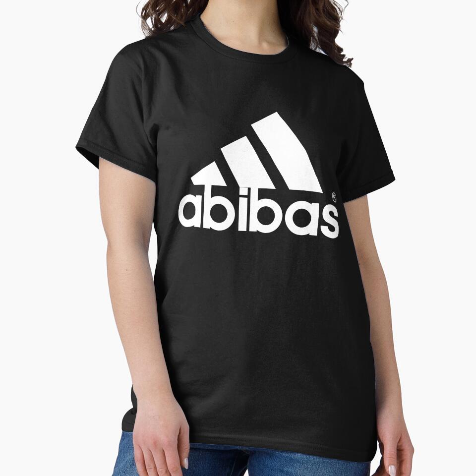Funny Abibas Logo Collection White by Shop_SWANDERS