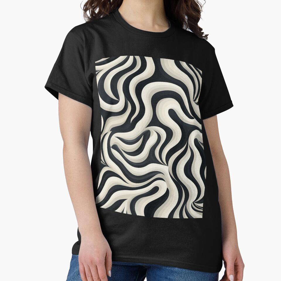3D Effect of Modern Black and White Pattern by CoputerEasel