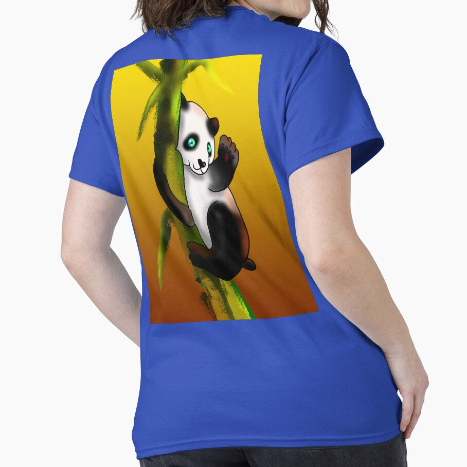 cartoon panda on bamboo by BeingNow