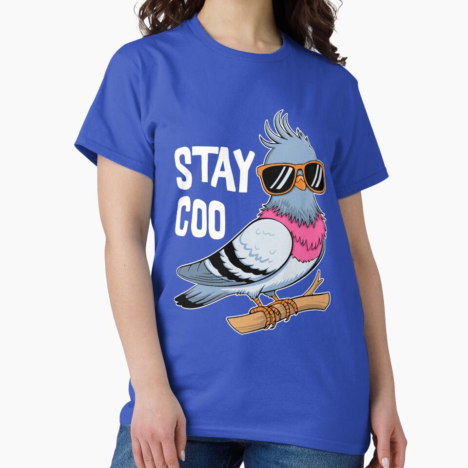 Stay Coo! Cute Pigeon Pun by PMCreative