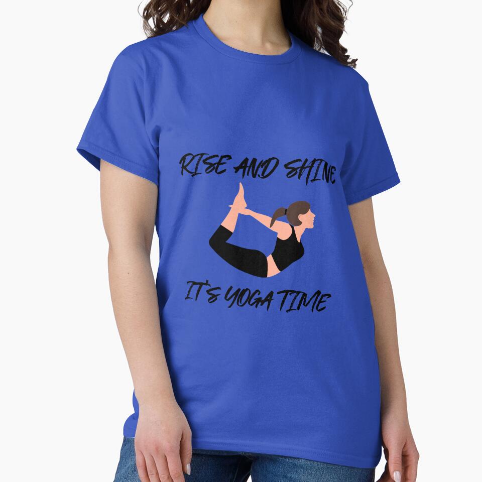 Funny It's Yoga Time Design by RiseandShineTee