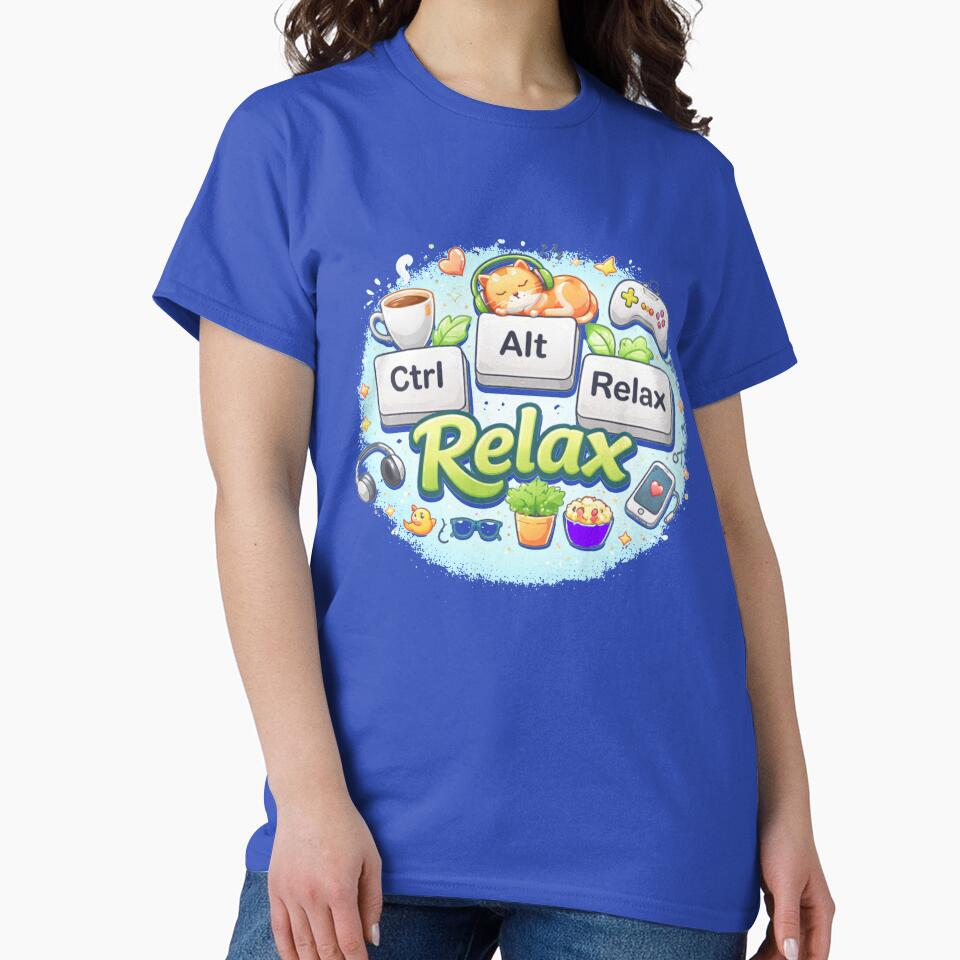 Geek – Ctrl Alt Relax – Computer Humor by Thethe-Shop