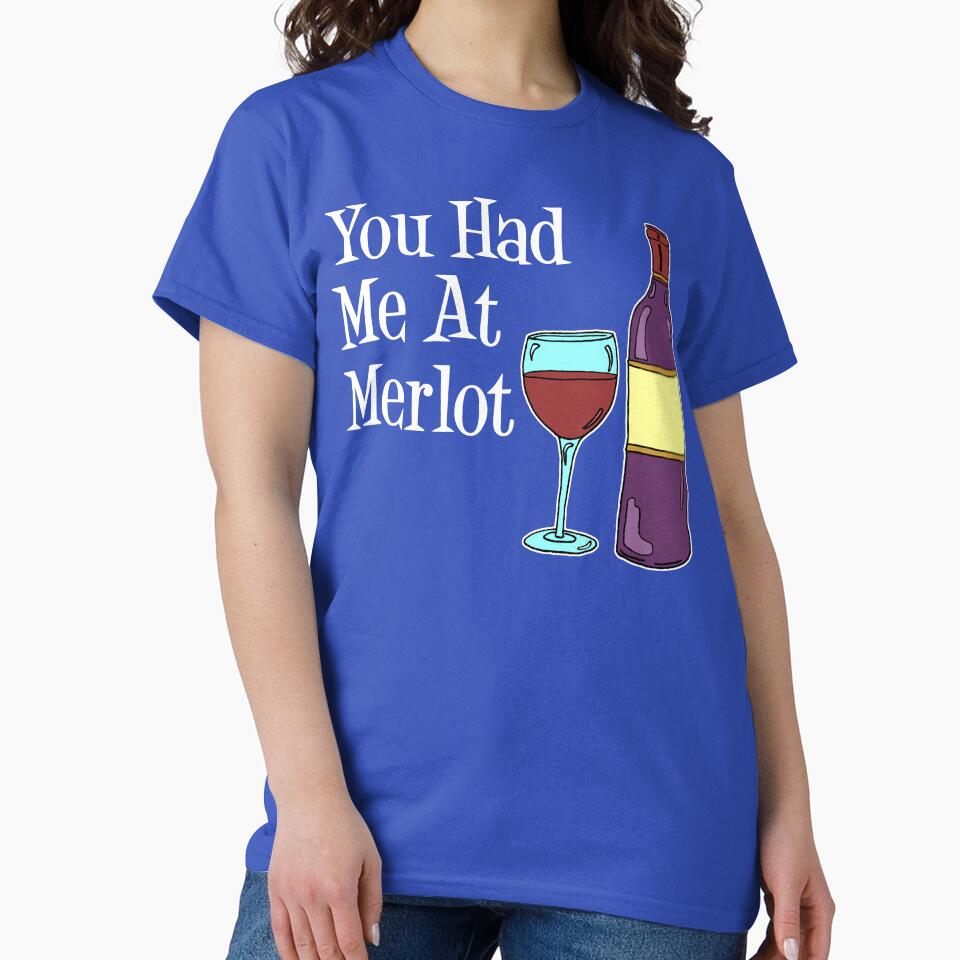 You Had Me At Merlot Wine Glass Bottle Cartoon by jaycartoonist