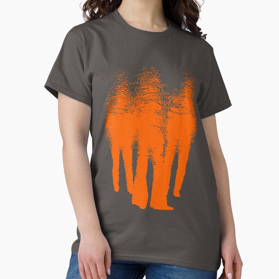 TRIO. PUDDLE ART GRAPHIC. ORANGE. by 5hertz
