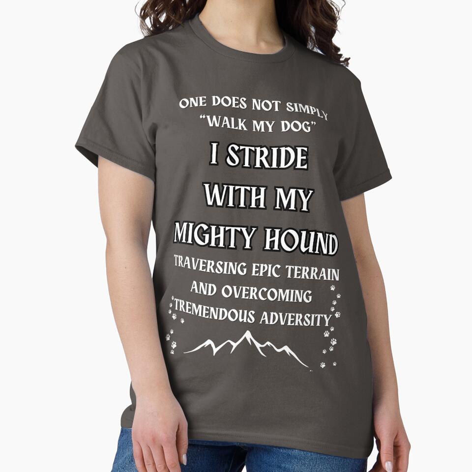 funny dog walking design by Alyn8