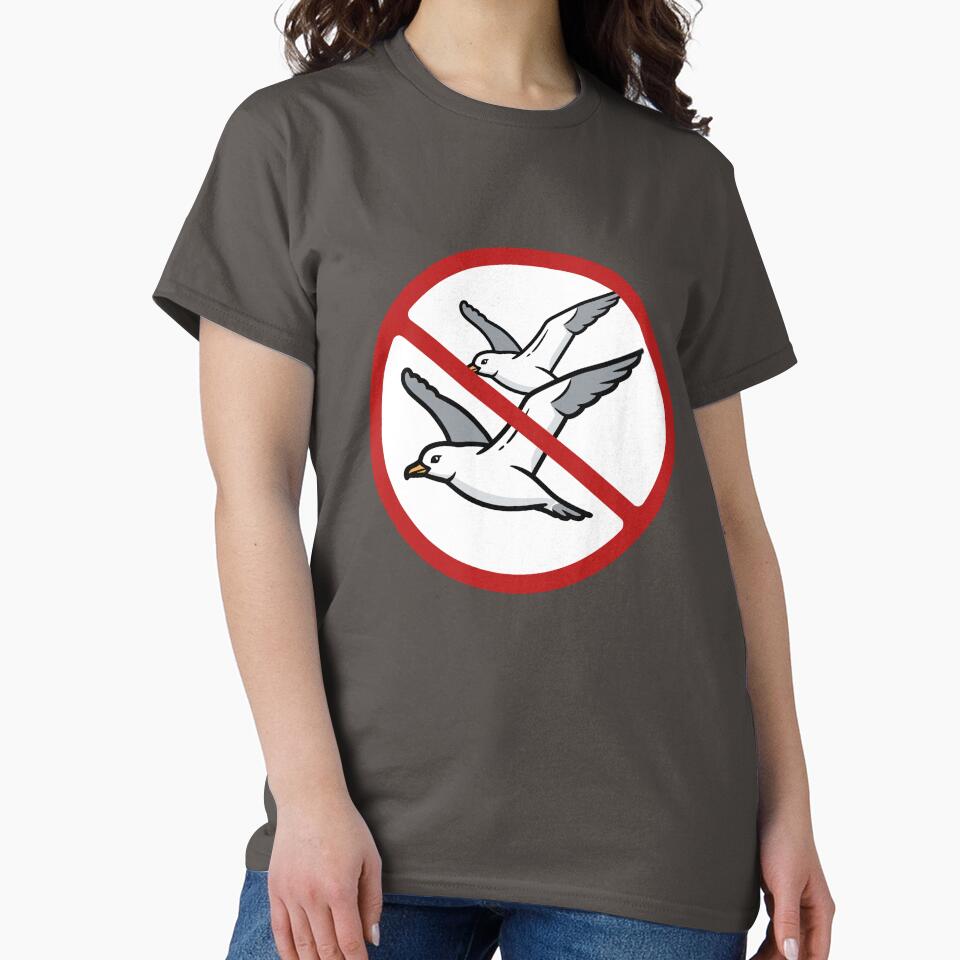 Prohibited Sign, Seagull Sign, Birds, Novelty Sign by AASparksDesigns