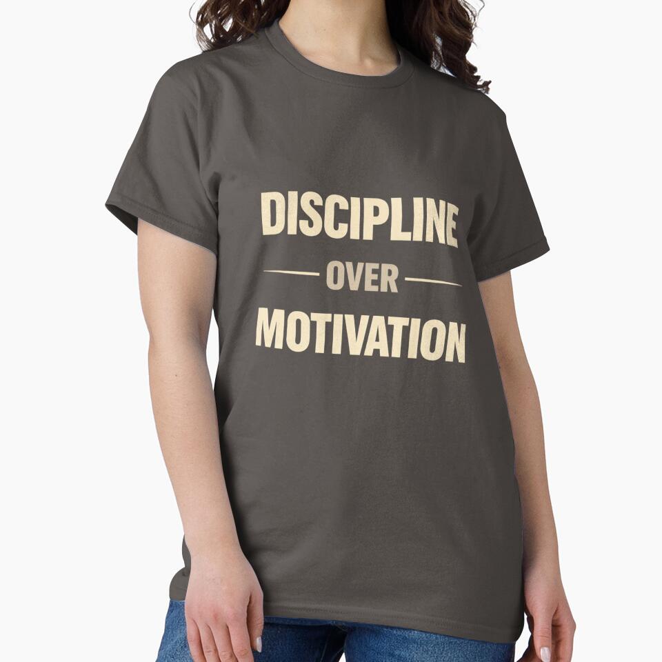 Discipline Over Motivation Gym Workout Shirt by Drip5