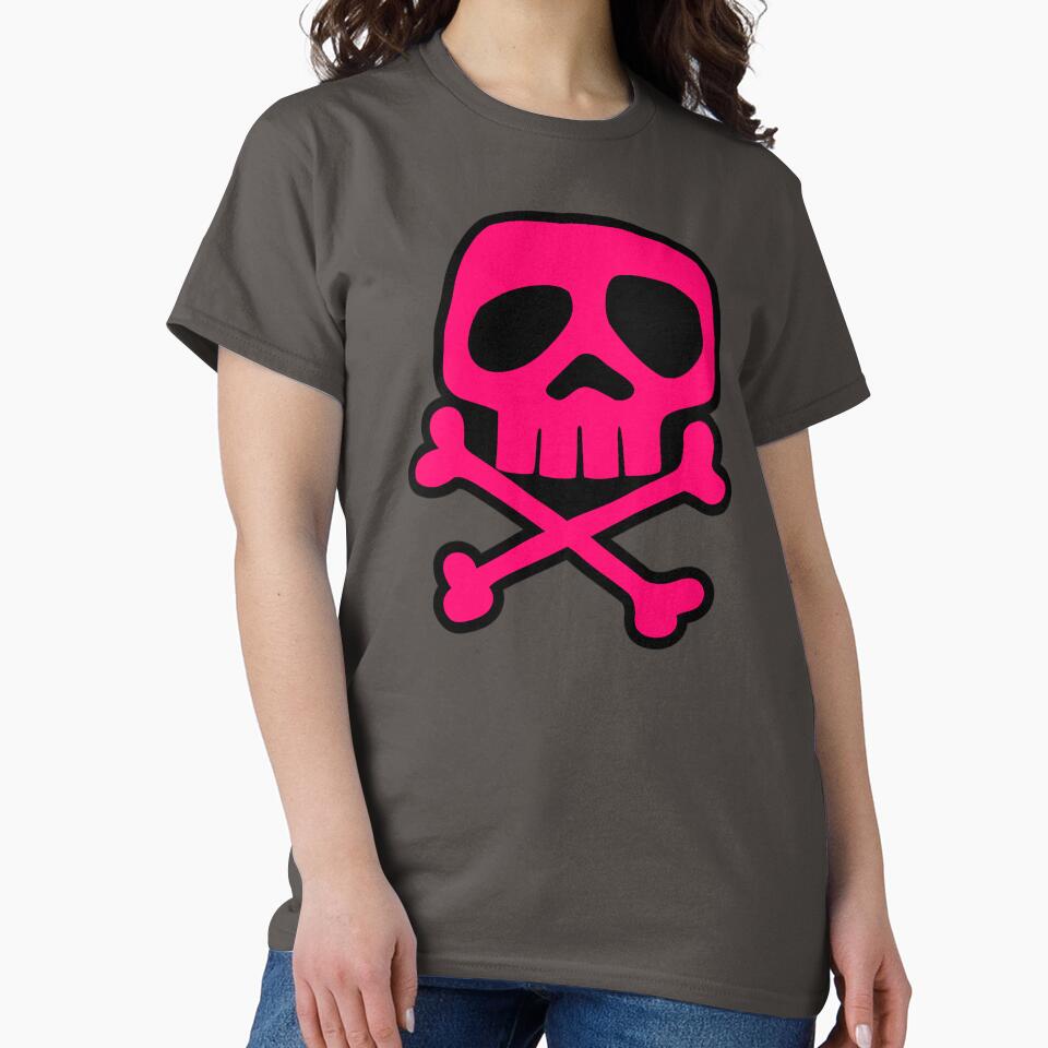 Old School Punk Rock Skull (pink) by muskitt