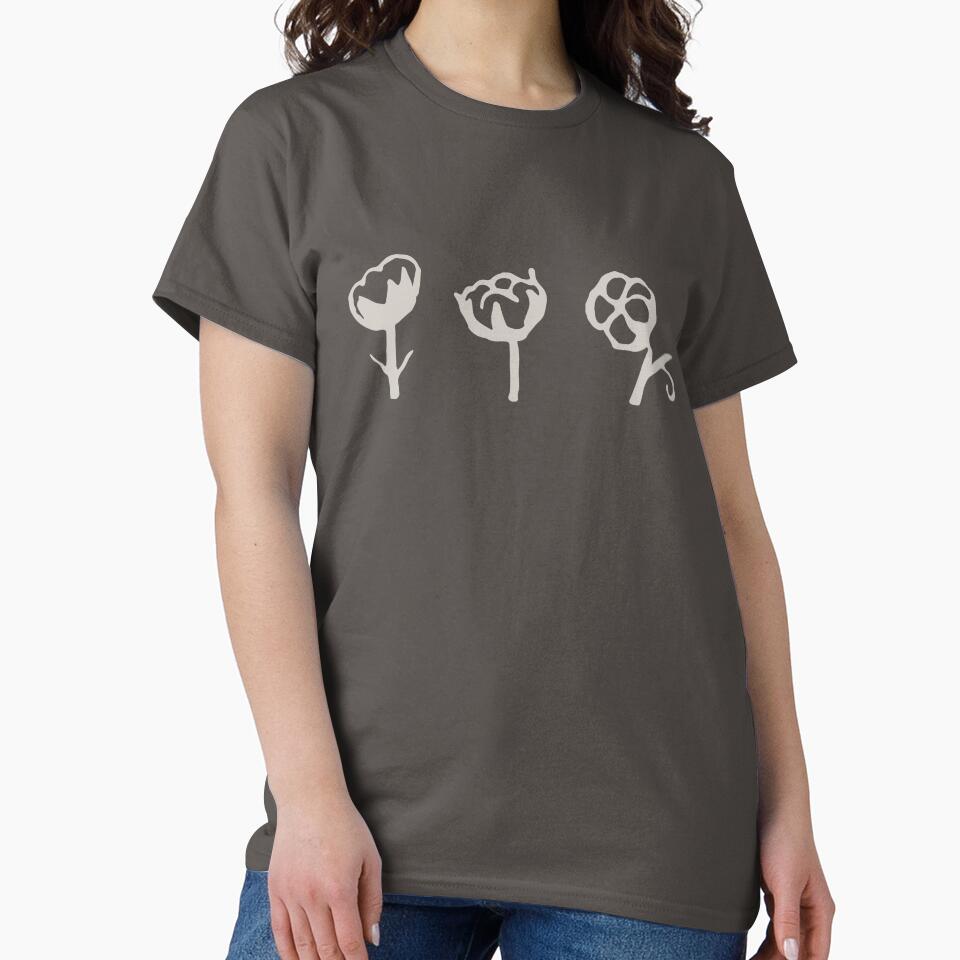 Minimal cotton plant in line art style by SO-studio-art