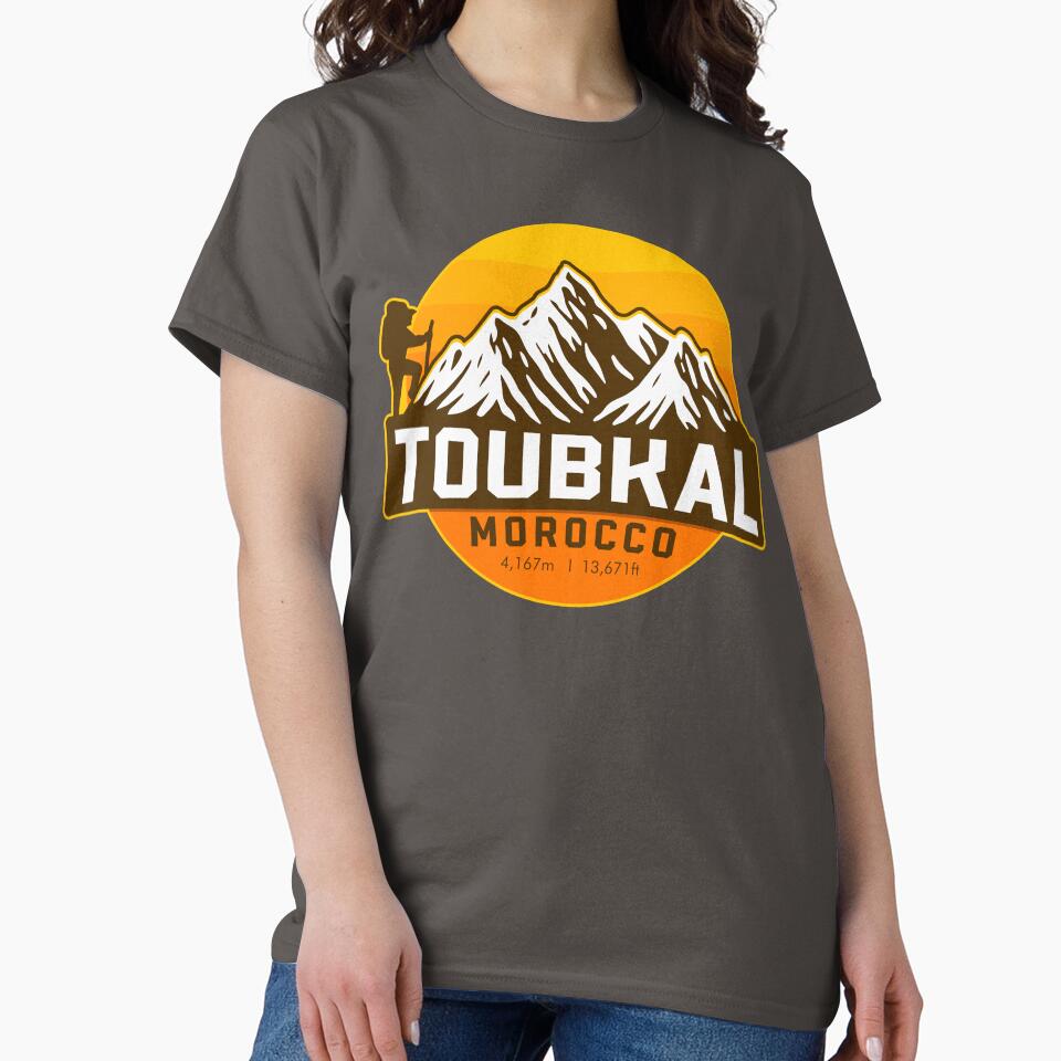 Toubkal, Morocco Sports T-Shirt by MNdesign2607