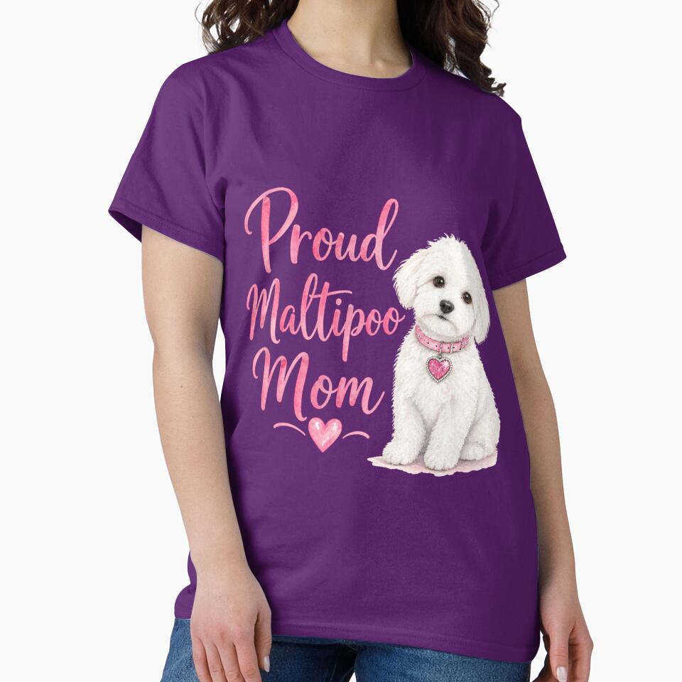 Proud Maltipoo Mom by Bara Lune Design