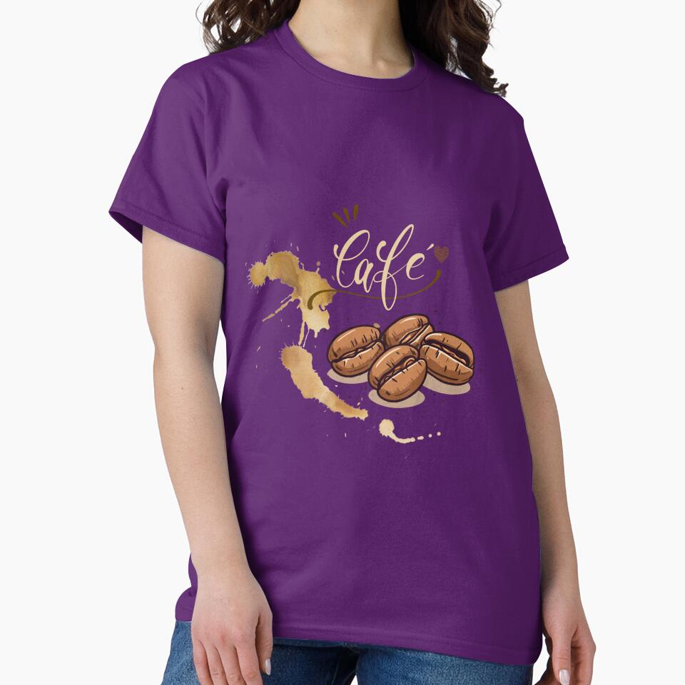 Vintage Cafe Aesthetic - Roasted Coffee Beans with Splash Art by VelaStudioCo
