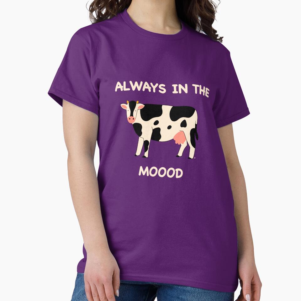 Always in the Moood - Sucker for love - Cute cow shirt by bibelot-