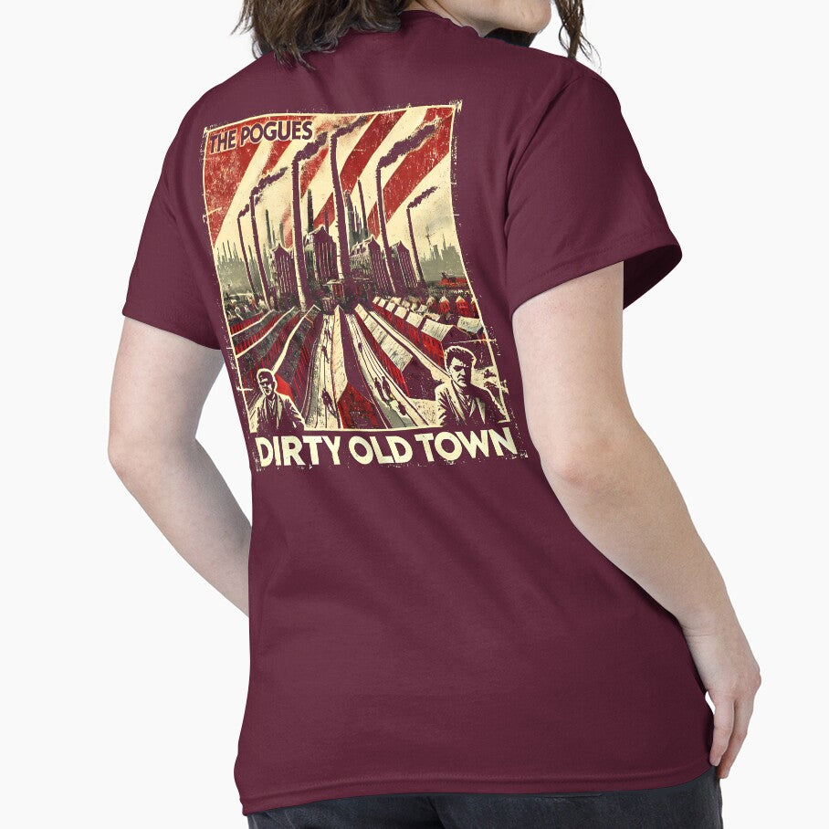 The Pogues T-shirt - Dirty Old Town Soviet Propaganda Style - USSR by Sovietmovies