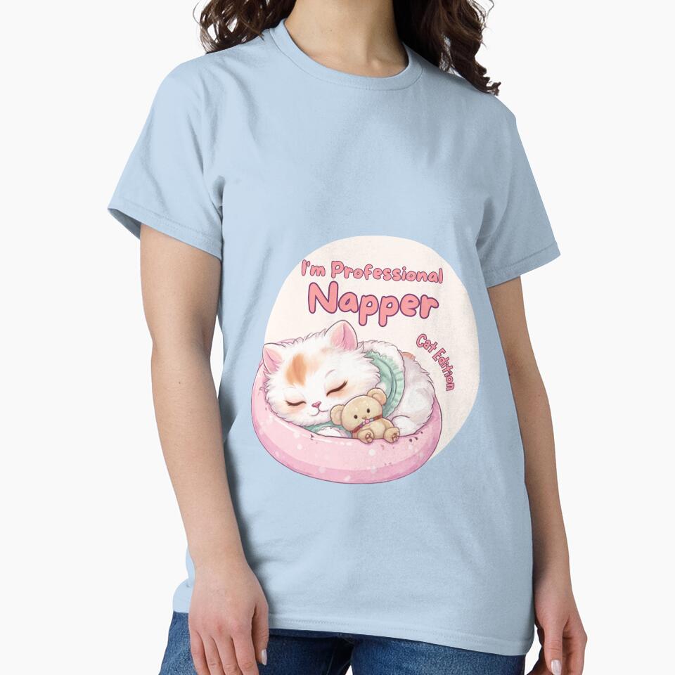 I'm Professional Napper -Cat edition| Cute Cat Lover Design by CuteVibesStudio