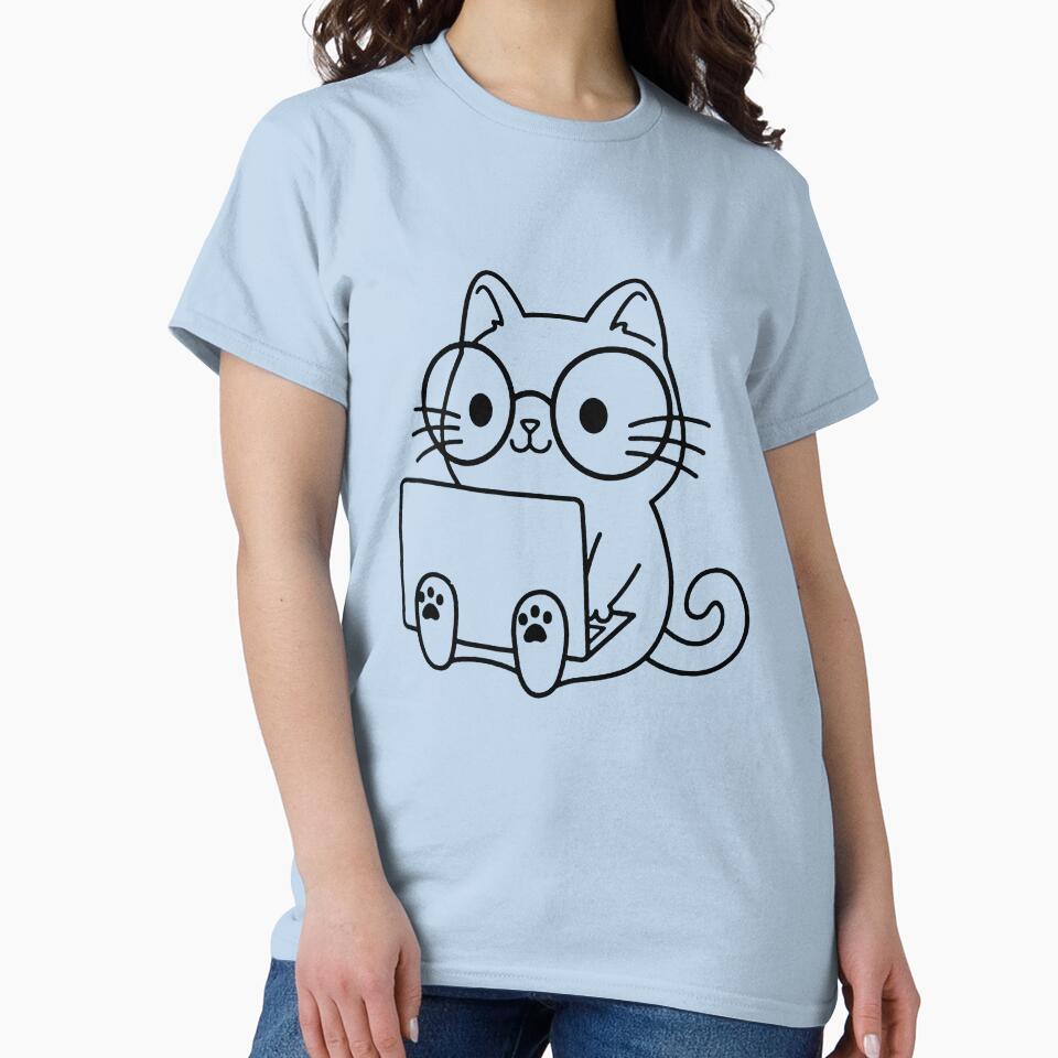 nerd cat by ompongalfina