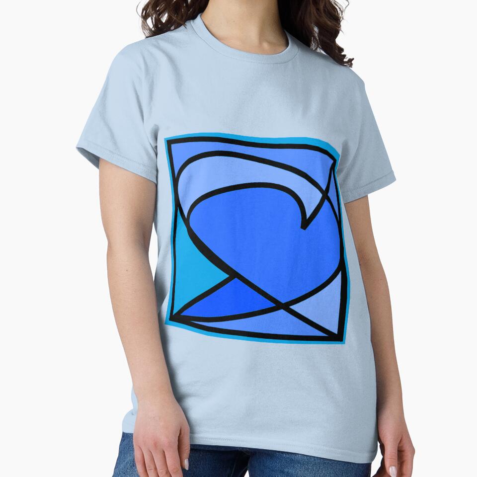 Blue modern art abstract arrow by AurelsPrints