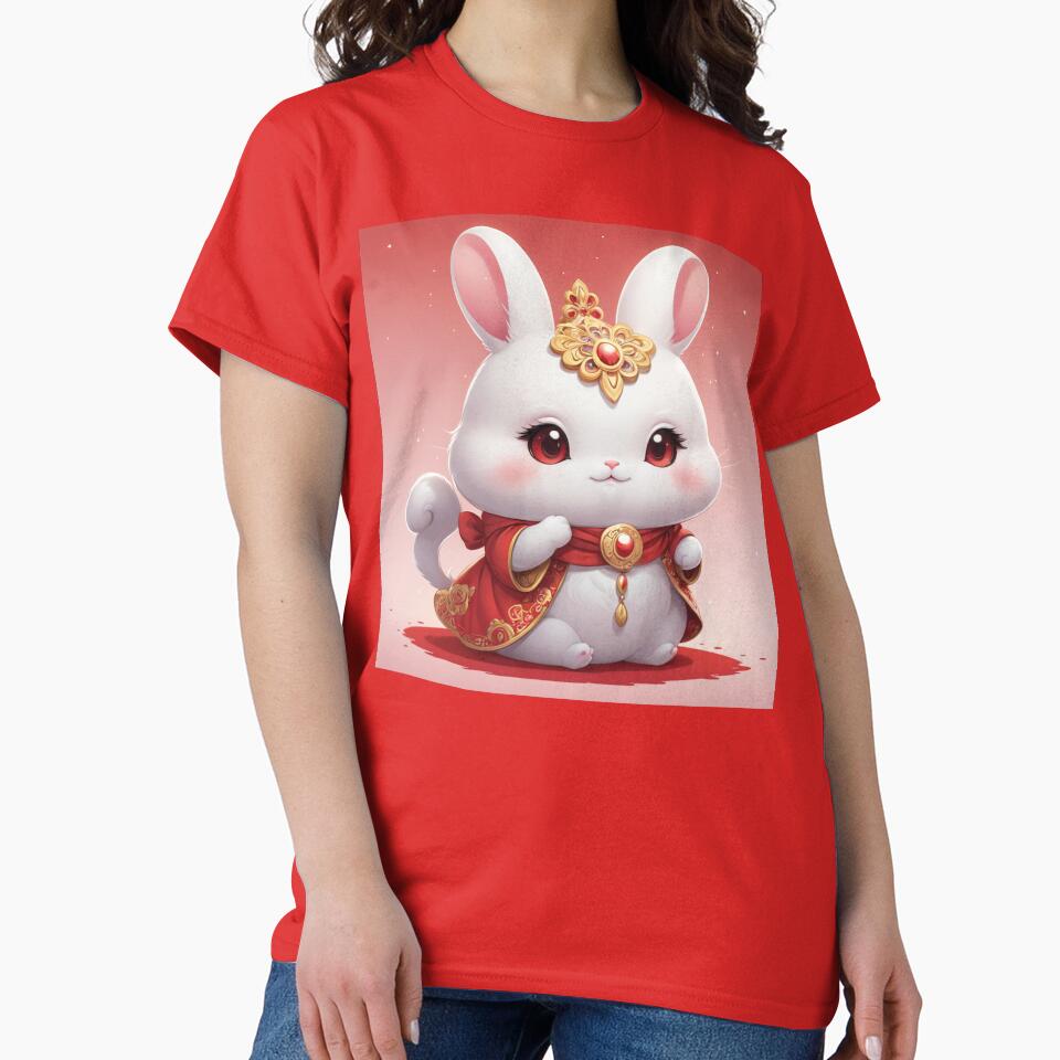 Kawaii white bunny by MerlinWear