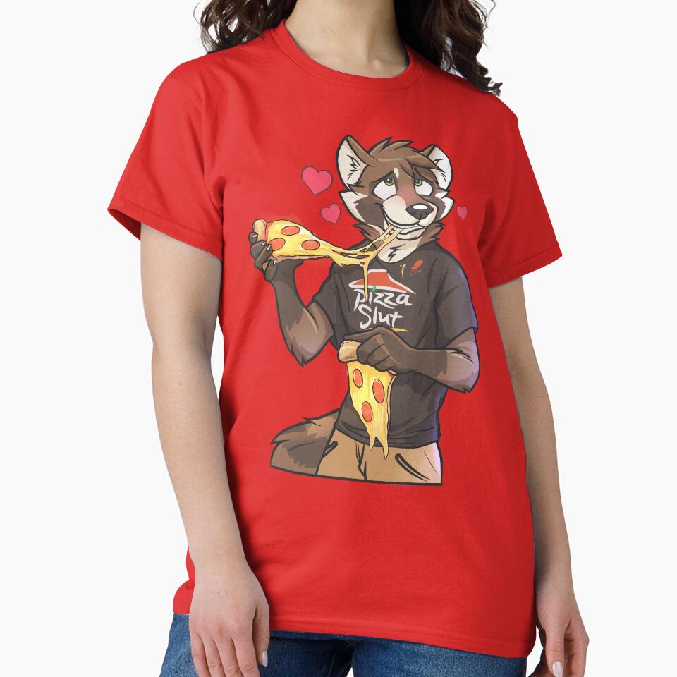 Pizza Time Pizza Sl*t Raccoon Furry Design by Bradon Ortiz