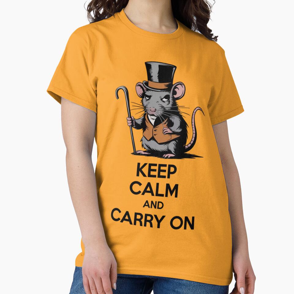 Banksy Rat - Keep Calm And Carry On by 123ks