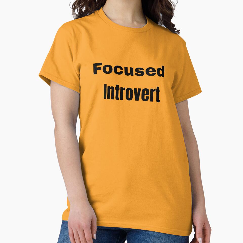 Focused Introvert – Quiet Mind Strong Focus Minimalist Design by RICHKIDSSTUDIO