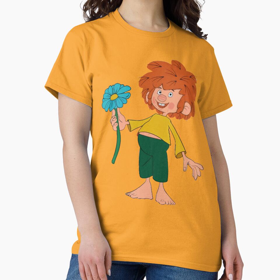 Pumuckl gives a beautiful blue flower by DieViolettHund