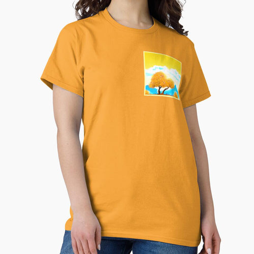 "Orange Colored Nature" Cute Painting. Buy Now by Health And Fitness Posts e-Store