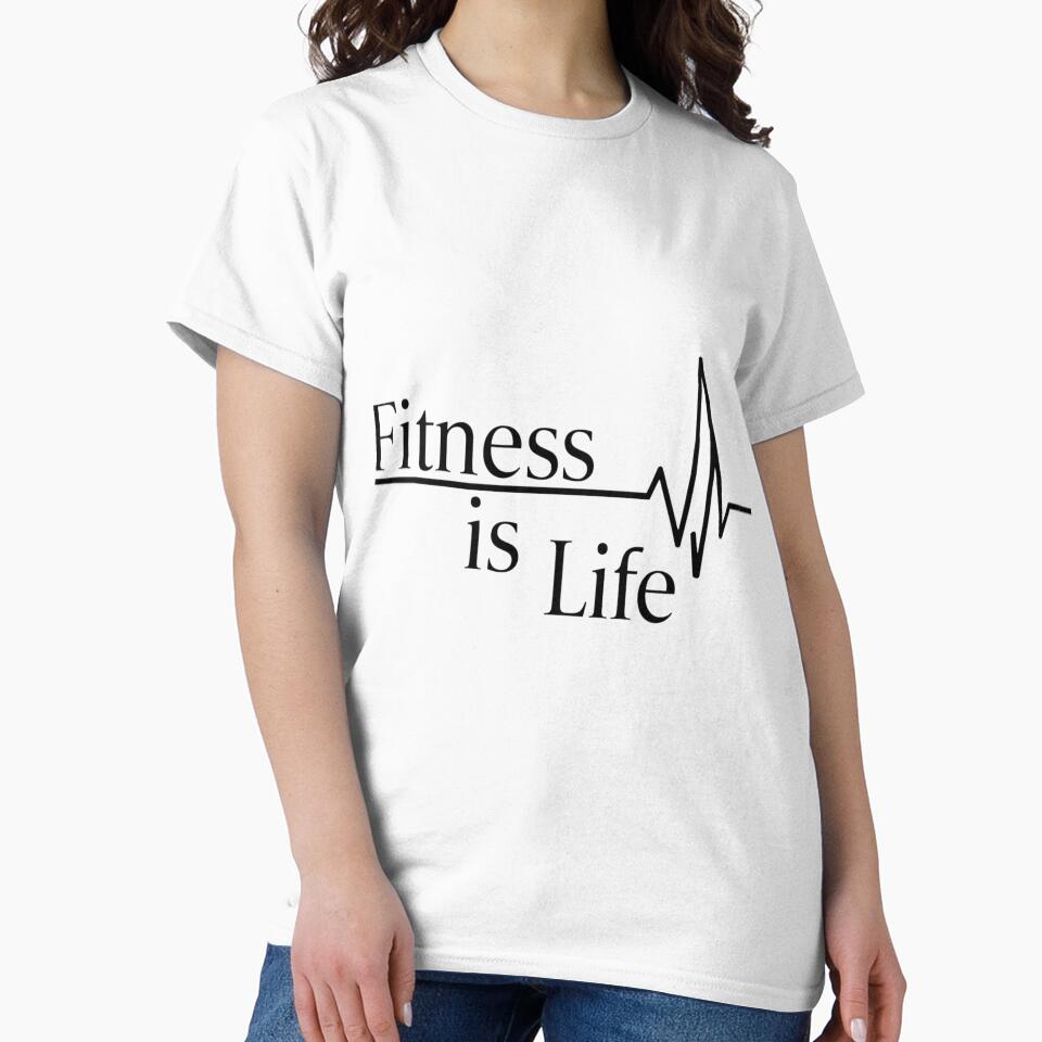 Fitness is Life Inspirational Design by ArtByYunus
