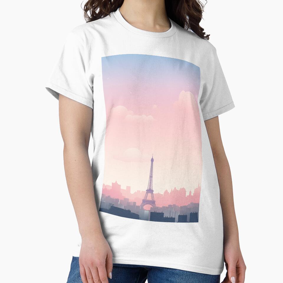 Paris minimalist skyline by CreatifStudios