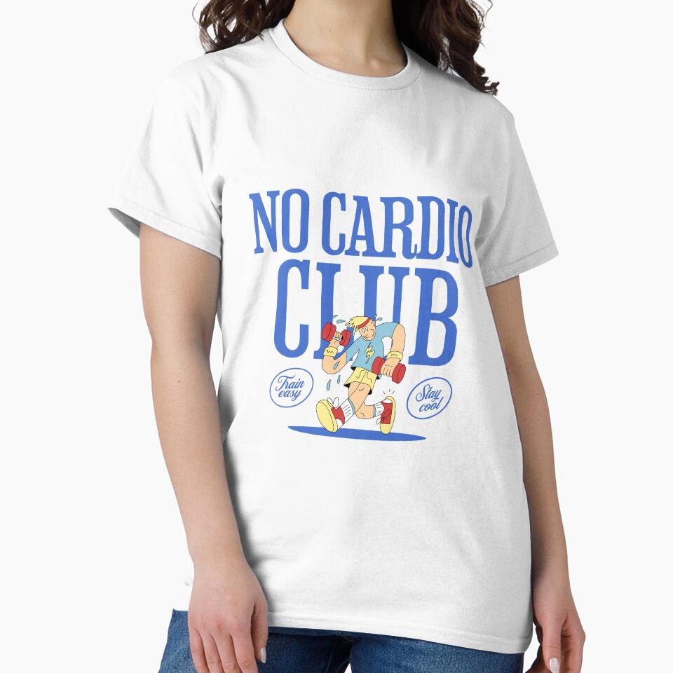 No Cardio Club – Gym Humor Design by ByZimbo