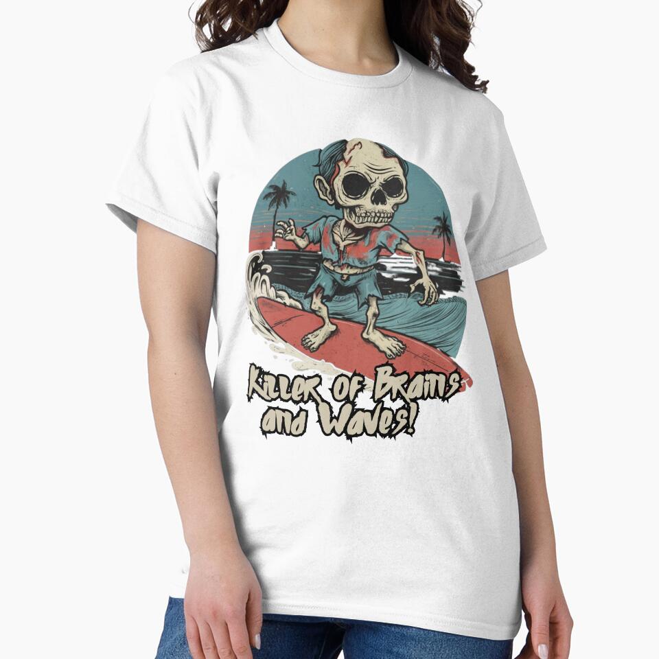 Surfing Zombie, killer of waves and brains, surf by Meandmyshop