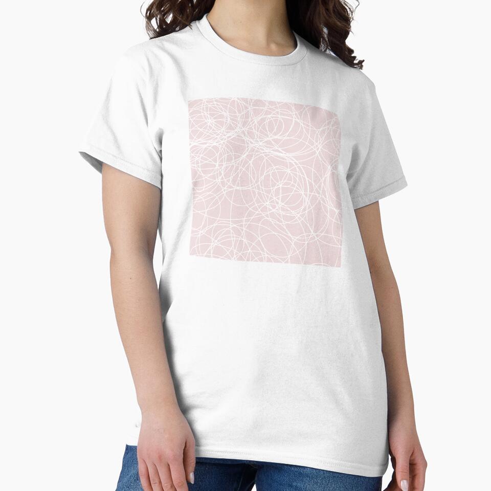 Light Pink Doodles - Minimalist Pattern by heyitsclara