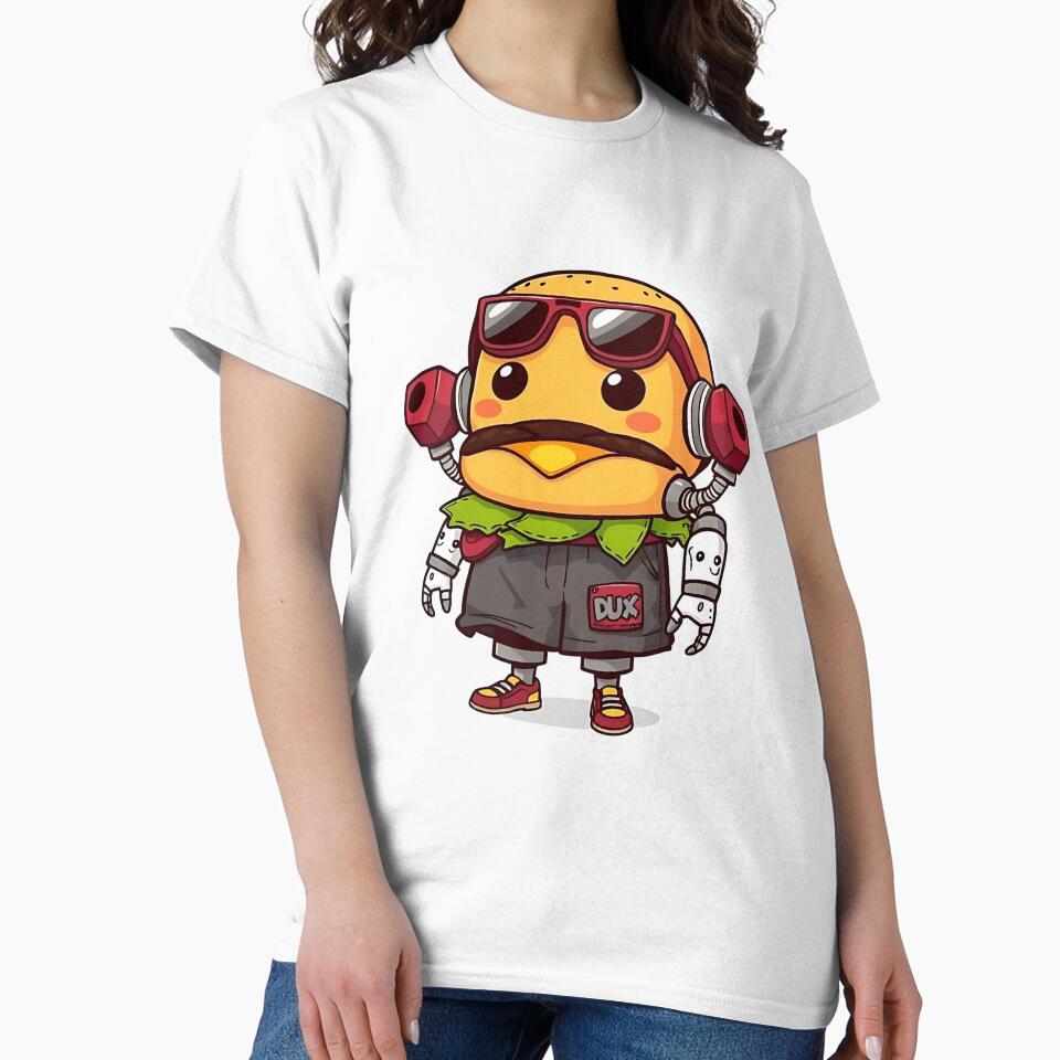 Cool Robot Burger Character Illustration by JavisSRDesign
