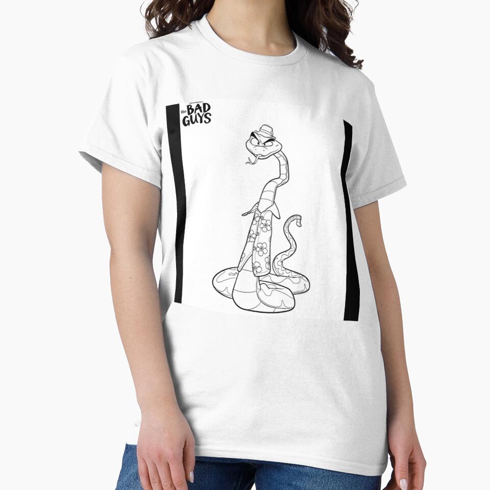 Copy of “The Bad Guys Cartoon Coloring Page – Funny Animal Gang Illustration -Snake by EssentialsWear