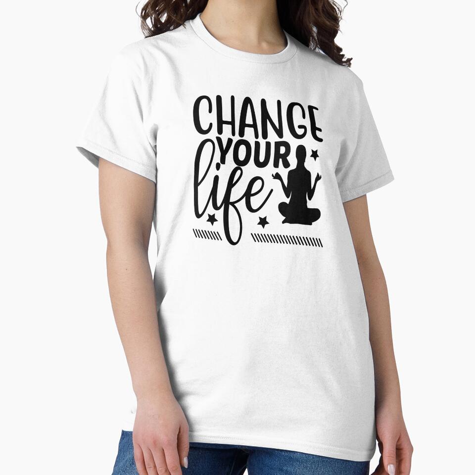 Yoga Quote Change Your Life Motivational Saying by SoccaTamam