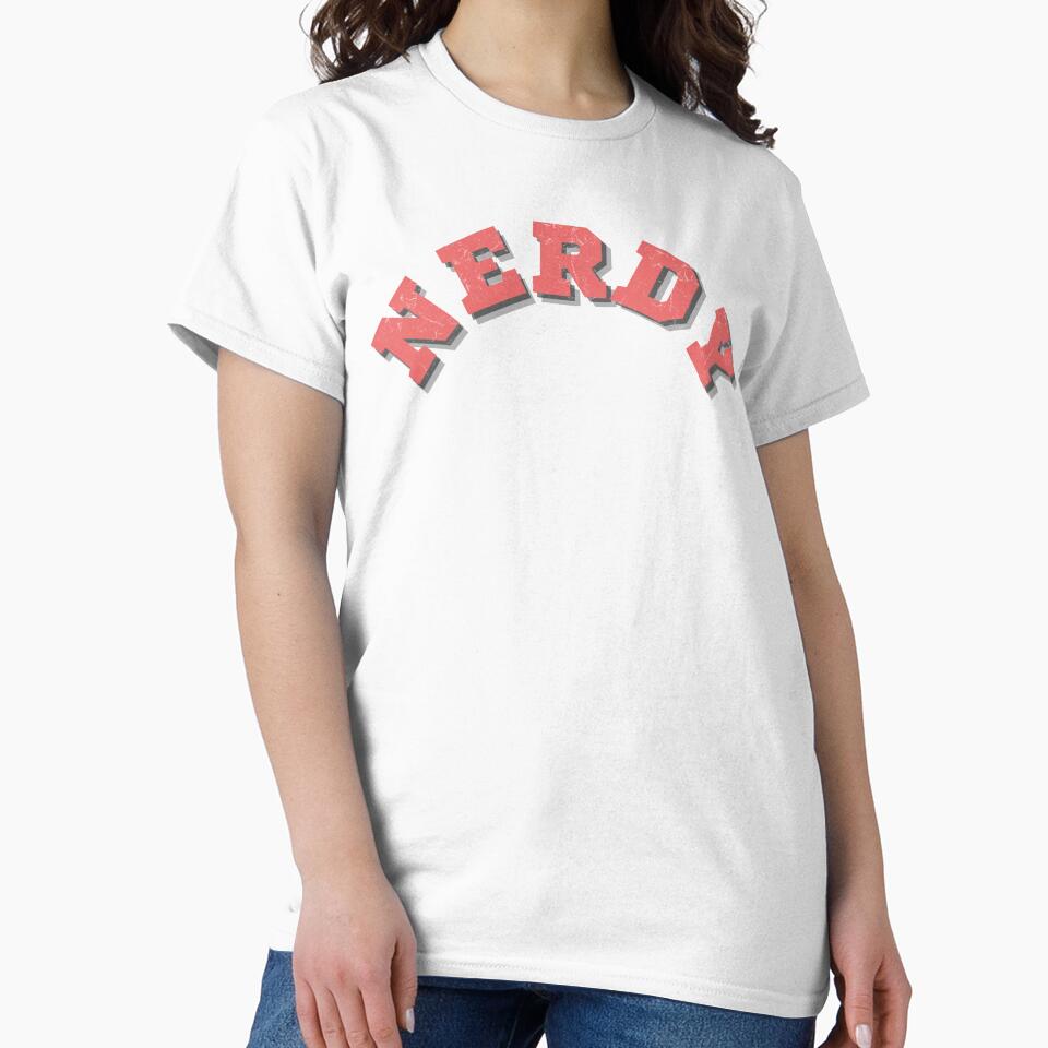 Nerdy – Bold Vintage Retro Sticker & T-Shirt by Fig Tree Lane - Art &Tees