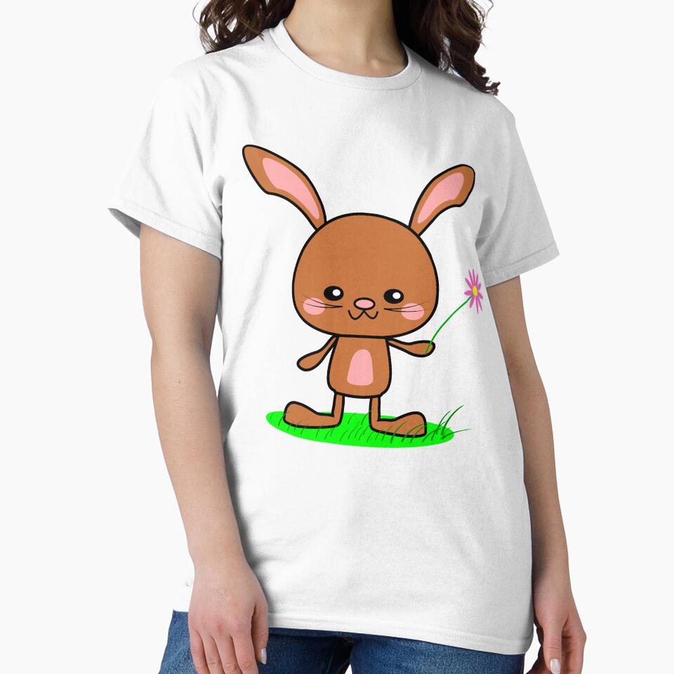 Brown Kawaii Bunny Rabbit by lovelyandcute