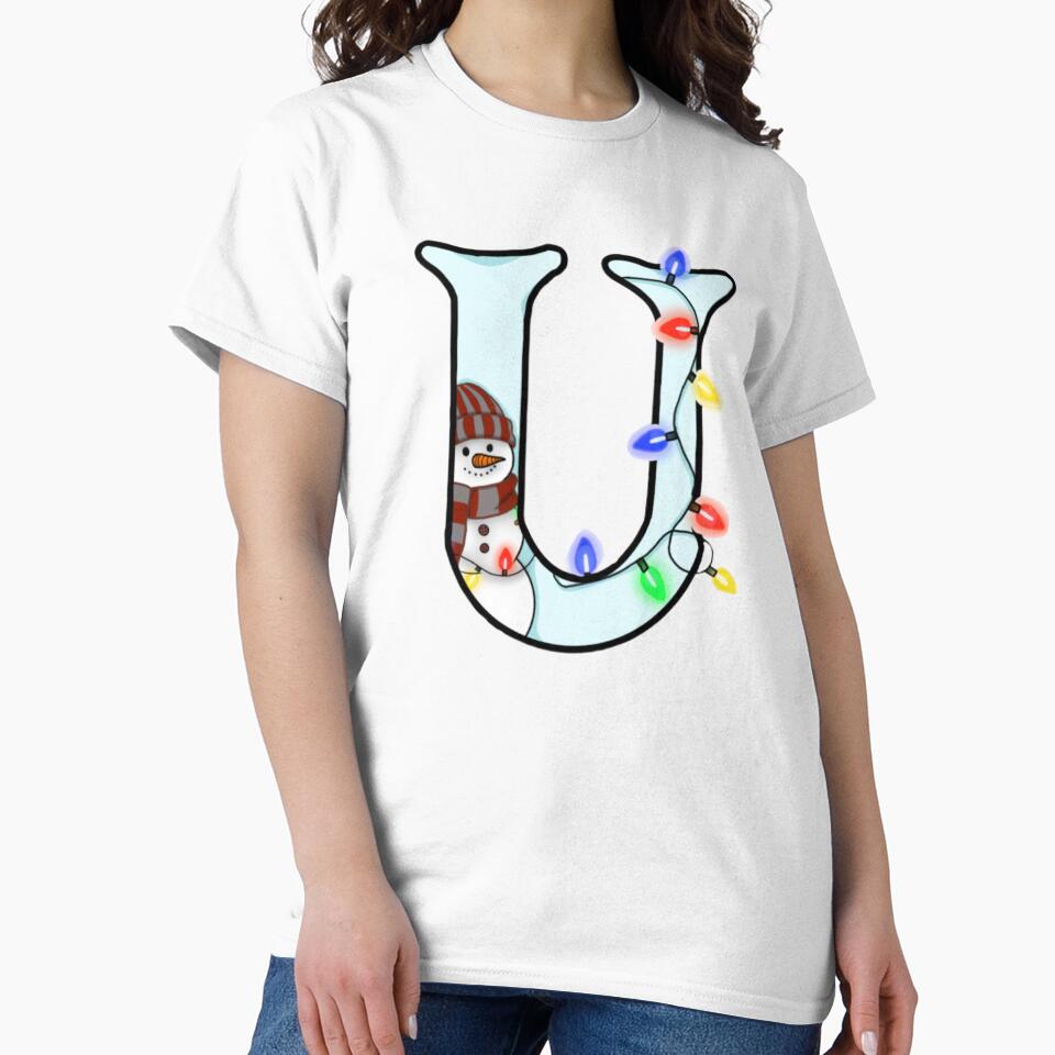 Holiday themed letter U by Artistkhg